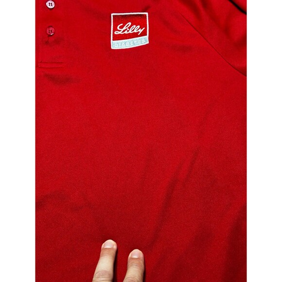 Roush Fenway Racing Ford Performance Lilly Diabetes Drive Polo Shirt Mens Large - Picture 5 of 11